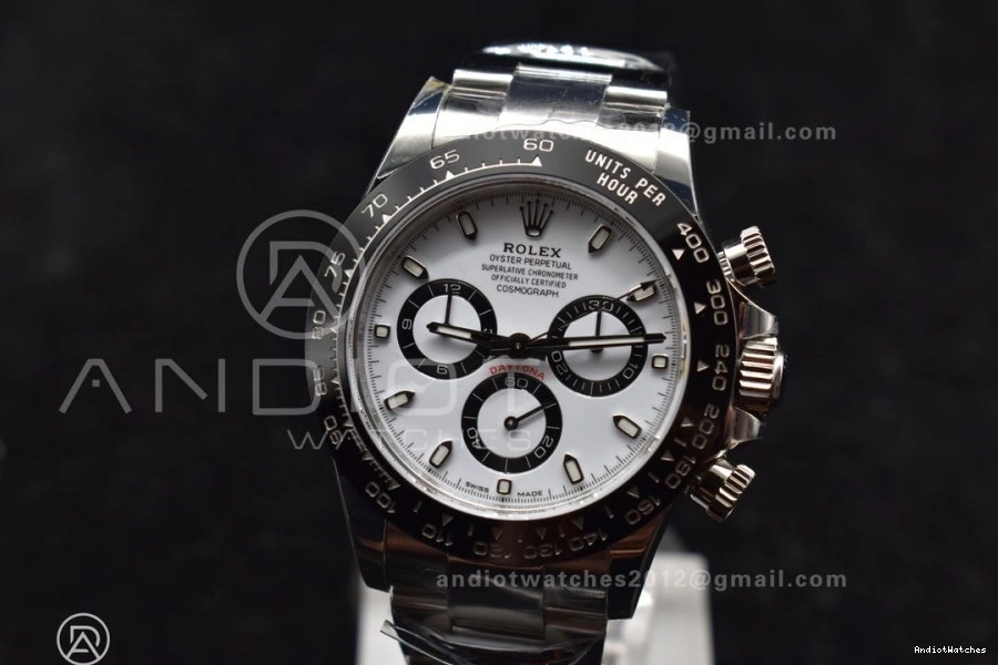 Bracelet SS Case 732 Dial 1:1 904L Lightweight Edition Daytona SA 116500 Best White and BTF 0123